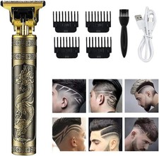 ✅TAGLIA CAPELLI PROFESSIONALE REGOLA BARBA TRIMMER RASOIO ORO ELETTRICO RETRO
