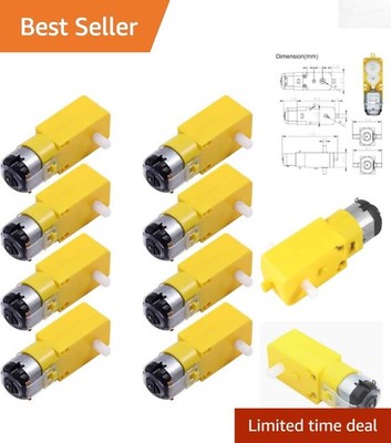 Compact 8pcs DC Geared Motors for Aircraft & Robotic Creations - High Quality!
