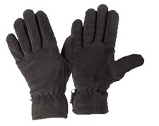 Polar Fleece Glove Black Thermal Unisex Warm Winter Sports Ski Work School Bike
