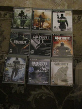 PS3 Call of Duty Black Ops & Modern Warfare 1 2 3 WAW (Playstation 3) 9 Games ++