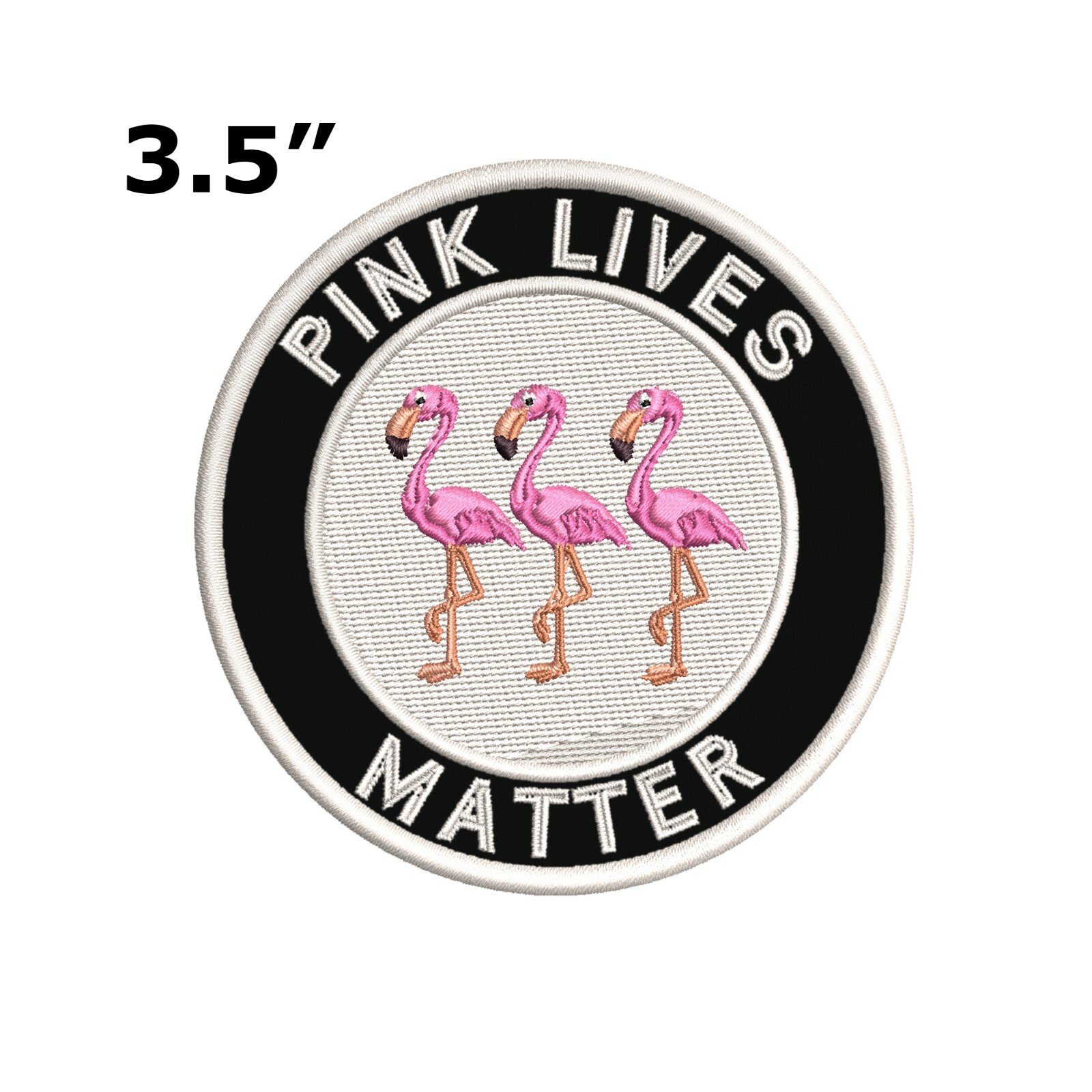 Life Support Pink Pink Lives Matter Awareness Support Pink Ribbon Patch Embroidered Iron ...