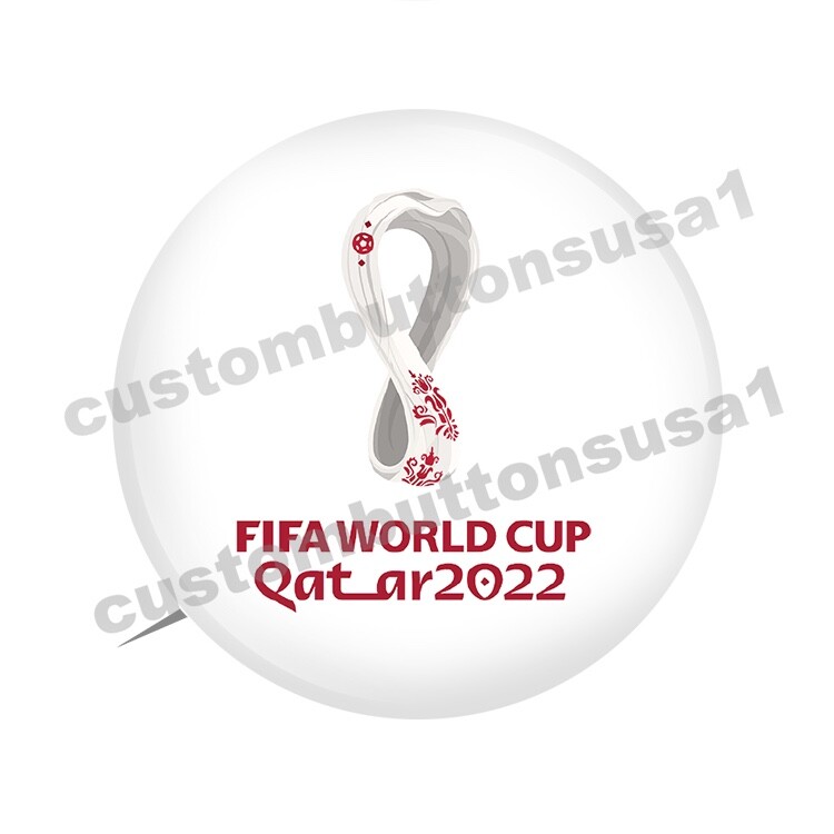2022 WORLD CUP BUTTON QATAR Soccer Football Pinback USMNT