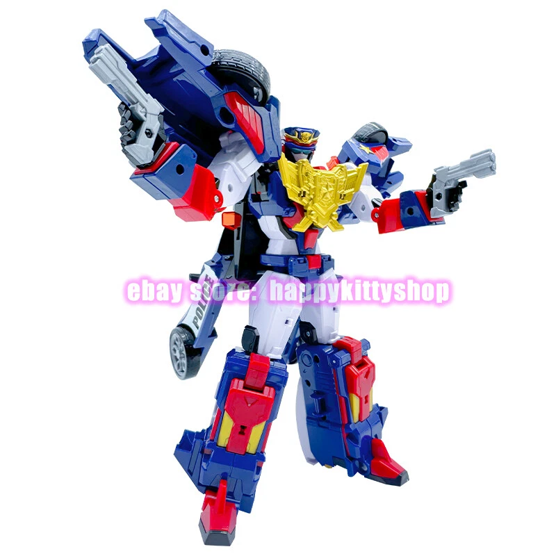 MINIFORCE Super Cops 9" Storm Chaser Figure Police Car Transform Robot Boys Toy - Image 2 of 4