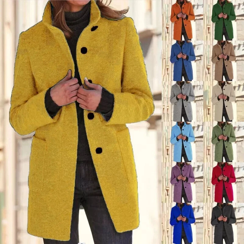NEW Womens Trench Coat Outwear Ladies Winter Warm Jacket Overcoat PLUS SIZE UK
Opens in a new window