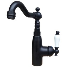 Black Oil Rubbed Brass Swivel Kitchen Sink Faucet Hot And Cold Mixer Tap 2sf105