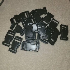 85 Pc Lot  ~ Buckles,  Sliders, Clips, Swivel Spring Hooks, Webbing Snap Hooks