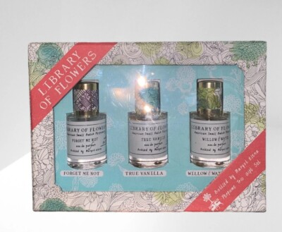Library of Flowers Parfum Fragrances: True Vanilla Willow & Water, Forget Me Not