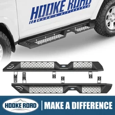 Hooke Road Steel Rock Slider Nerf Bars Running Boards Fit 10-24 Toyota 4Runner