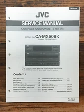 JVC DR-MX50 Stereo  Service Manual *Original*