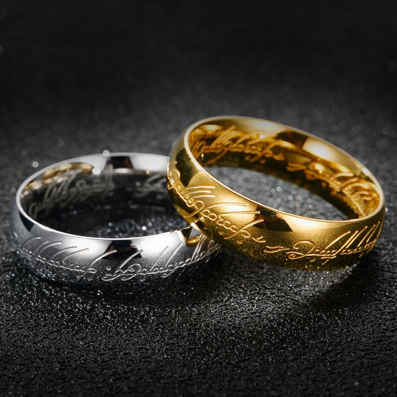 Lord of the Rings The One Ring LOTR Stainless Steel Wedding Aragon