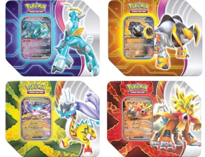 Pokemon Paradox Destinies Tin Box Factory Sealed Set of 4 New