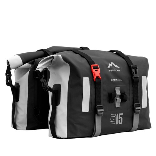 Nicear Sacoches De Selle De Moto 2 Pièces, Sacoches Rigides En Fibre De