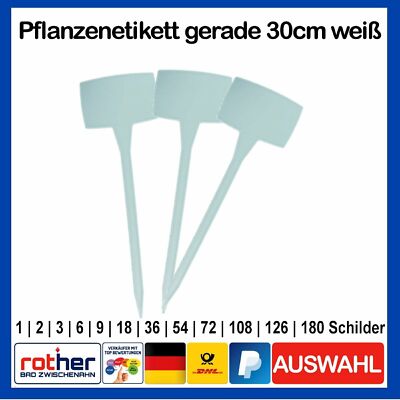 Pflanzenstecker, Stecketiketten, Pflanzen Etikett, Pflanzensteckschilder 30cm, W