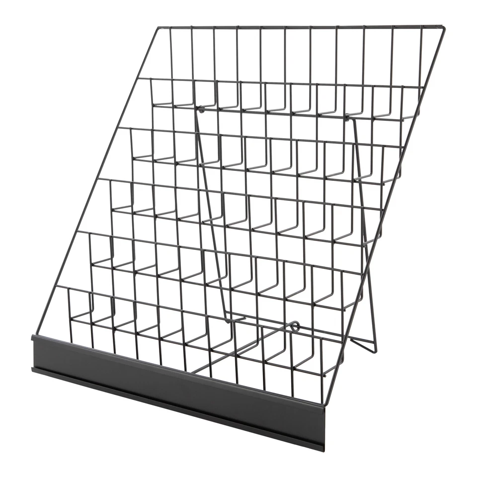 6 Tier Wire Countertop Rack Comic Book Rack Book Display Stand For Books DVD CD - Image 3 of 4