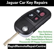 Jaguar key repair X S XJ XK XJR Type 4 Button Remote Fob Refurbishment SERVICE