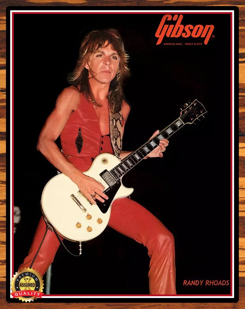 Randy Rhoads - Gibson Guitars - Rare - Metal Sign 11 x 14 | eBay