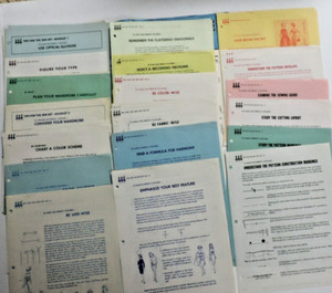 McCall's 19 Design Wise Tips for the Sew-set Booklets+Poster Teach Sewing 1960s