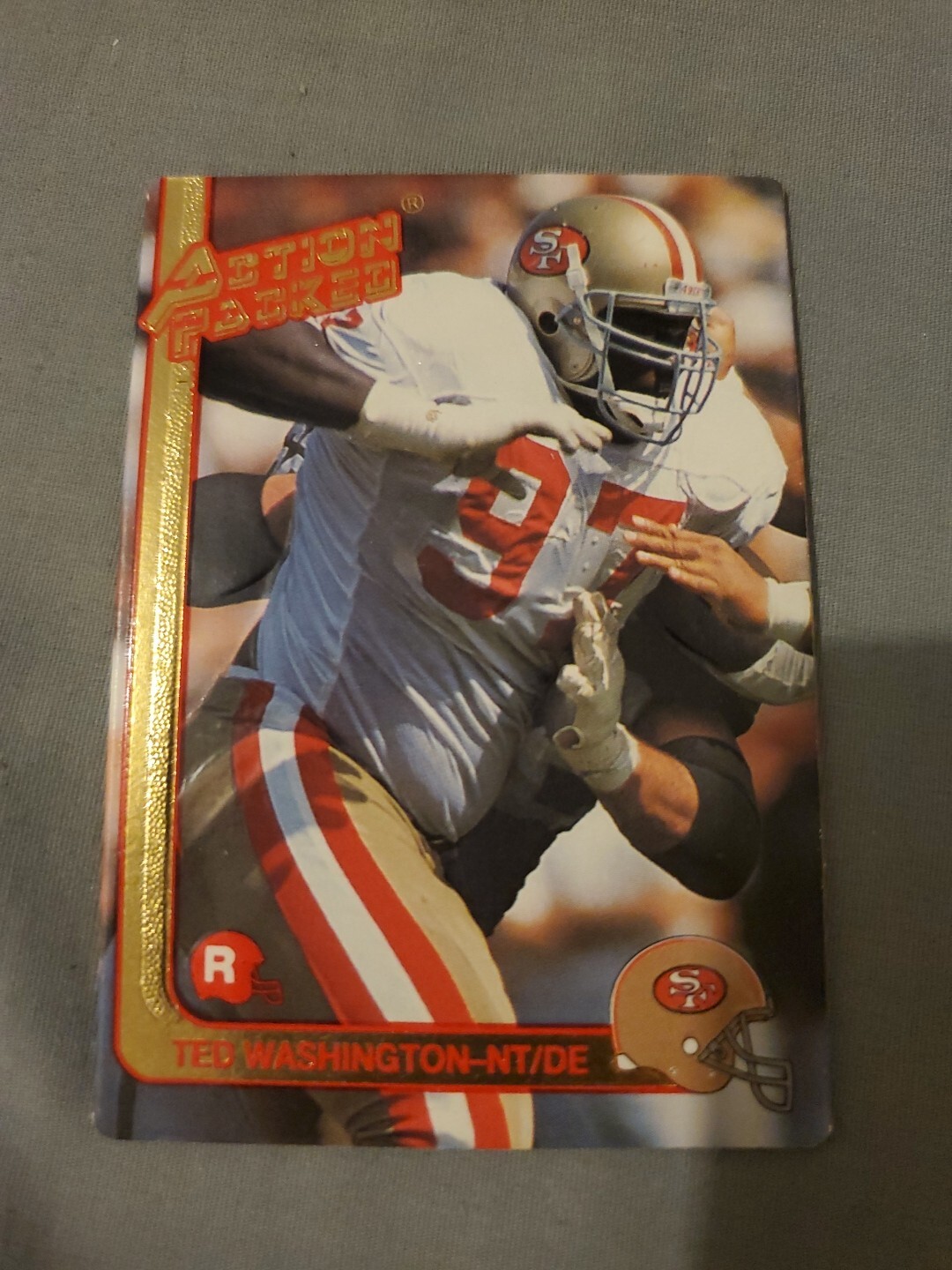 1991 Action Packed Rookie Update Football Card #39 Ted Washington
