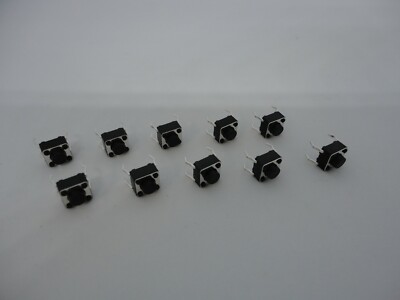 10Pack Lot 6x6x5mm 4 Pin Bottom Push Touch Tactile Momentary Micro Button Switch