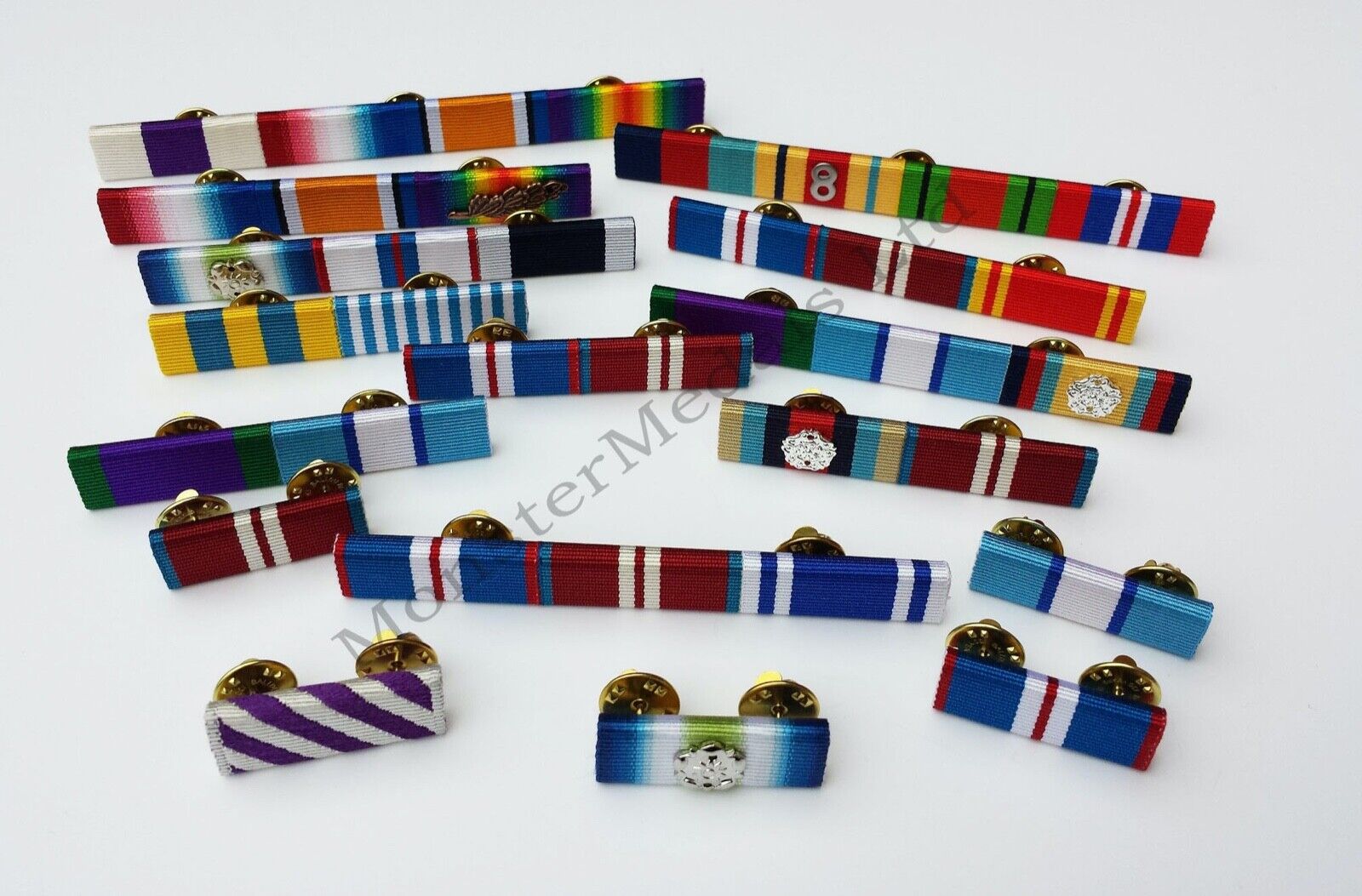 Military &  Emergency Service Made to Order Custom Ribbon Bars (Pin on Stud)