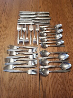 Vintage Oneida Ltd. 1881 Rogers Tripoli. Was service for 8. Missing some. 36 pcs