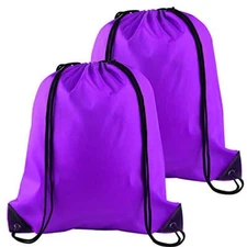  2Pcs Drawstring Backpack Bags Sports Cinch Sack String Backpack Storage Bags 