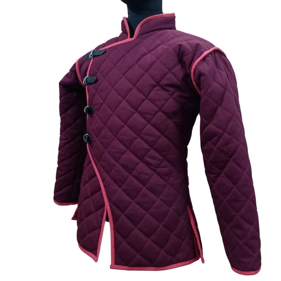 Chaleco Armadura Gambesón Medieval Vikingo - Equipo de Protección de Algodón Duradero para LARP, Foto 3 de 4