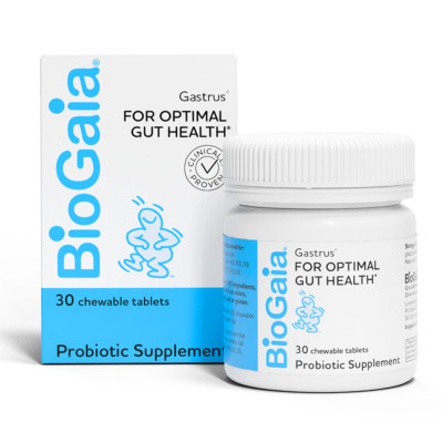 BioGaia Gastrus Chewable Tablets,30 count,1 Pack, for GI Tract