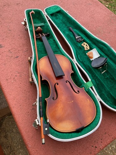 Vintage 3/4 Größe E.R. PFRETZSCHNER KOPIE ANTONIUS STRADIVARIUS GEIGE - Bild 9 von 21