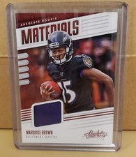 Marquise Brown 2019 Panini Absolute Rookie Materials #RM-27 RC Baltimore Ravens
