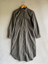 Untuckit For Her Shirt Dress 2 Gray Colby Preppy Dark Academia Corporate