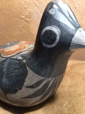 Bird Mexican Folk Art Pottery G. Lucano Tlaquepaque Nice Display Colors Signed