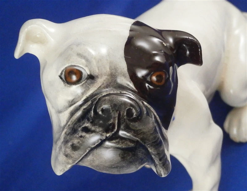 Wiener Kunstkeramische Werkstatten English Bulldog Ceramic Figurine Figure Dog - Image 2 of 4