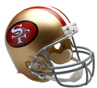 San Francisco 49ers Throwback Full Size Football Helmet San Francisco 49ers Throwback Full Size Football Helmet