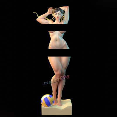 Full Nude Chun Li 3D Print Figure GK Model Kit Unpainted Unassembled Garage Kit