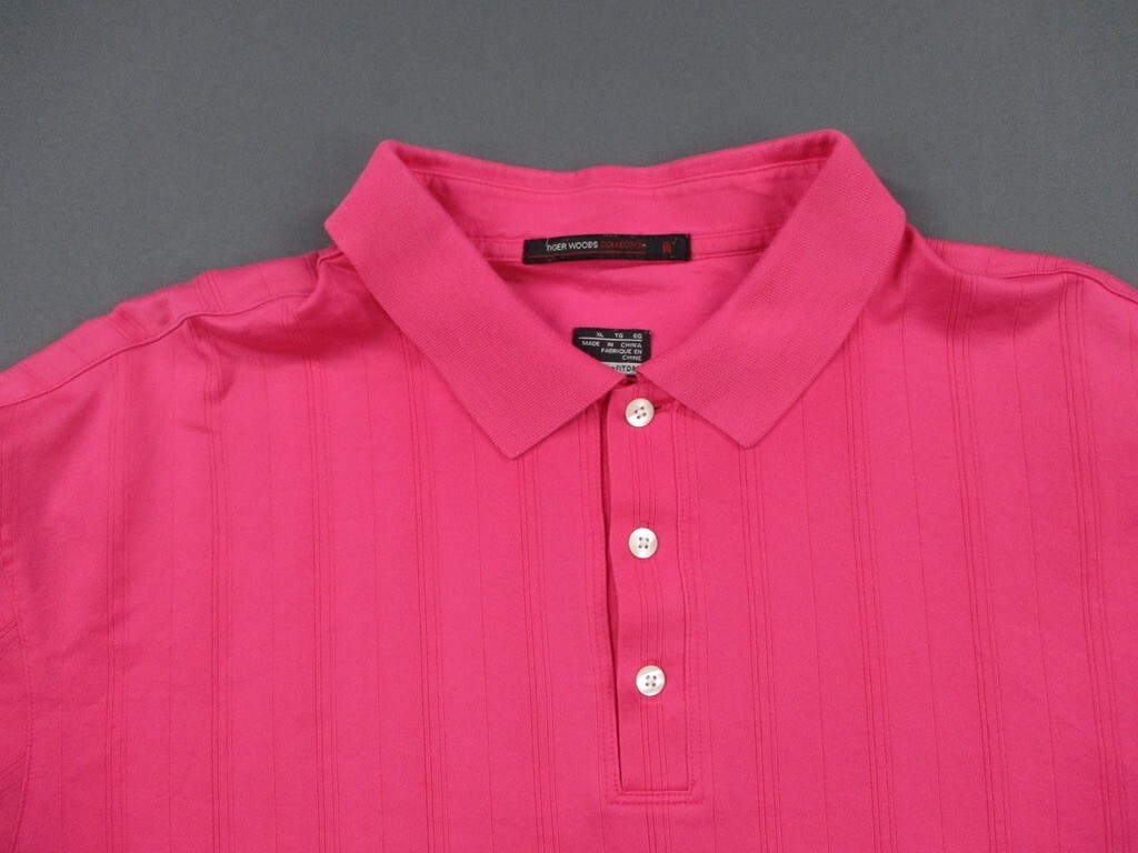 tiger woods hot pink shirt