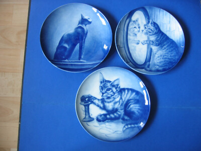 Fürstenberg Katzenteller Hoffmanns Stärkefabriken Sammelteller Katze Kunst