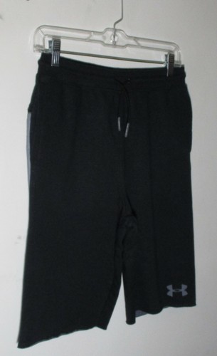 Boy's UNDER ARMOUR Black Casual Athletic Cut-Off Shorts Size L - Picture 2 of 4