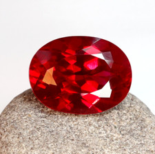 15 Ct Natural Certified BURMA Pigeon Blood Red Ruby Unheated Loose Gemstone