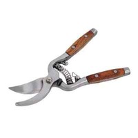 8 / 200mm PRUNING SHEARS BYPASS PRUNERS WOODEN HANDLE SECATEURS GARDEN TOOL