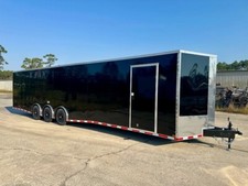 NEW 8.5X36 ENCLOSED CAR HAULER CARGO TRAILER 7K TORSION SPREAD AXLES .080 METAL