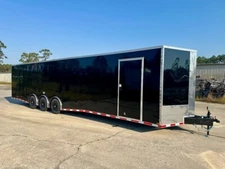 NEW 8.5X36 ENCLOSED CAR HAULER CARGO TRAILER 7K TORSION SPREAD AXLES .080 METAL