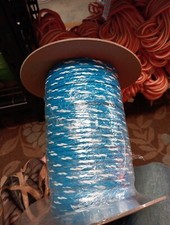1/4 x 500 ft. spool of Hollow Braid Polypropylene Rope Spool. Blue And White