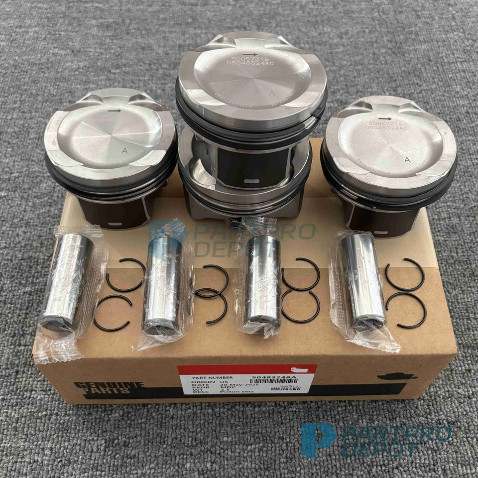 New 4pc/set Piston with ring Fit For Jeep wrangler campass 2.0T Grand Cherokee - Image 2 of 4