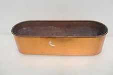 Vintage Copper Trough Tub Planter Plant Pot Old Urn 14"L