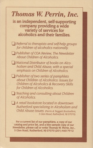 Kindesmissbrauch und Alkoholismus von Laura Russell, Anonyme Alkoholiker verwandt, 1985 - Bild 2 von 5