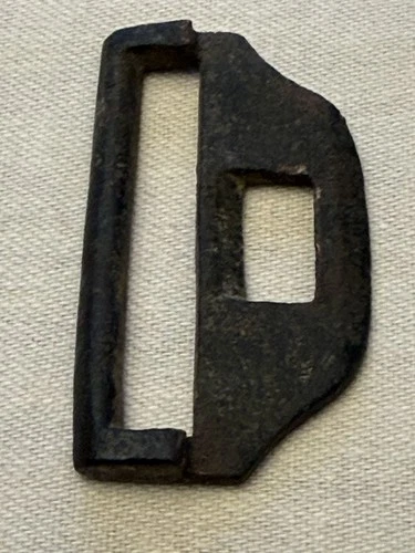 Civil War Sword Belt Buckle Keeper, Stamped "522" - Richmond, Va