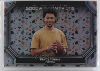 2024 Goodwin Champions Platinum Horizontal Rainbow Terrazzo /249 Bryce Young 0l2