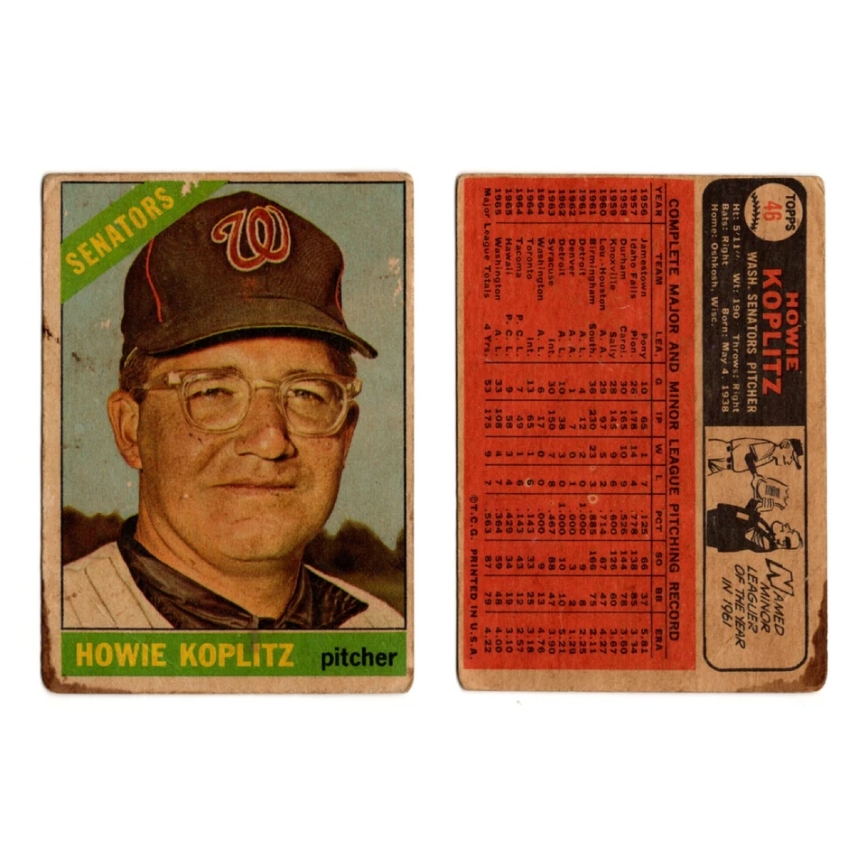 Lote 11 tarjetas de béisbol de los senadores de Washington Topps venezolano Fred Valentine pobre Foto 4 de 4