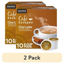Chai Latte K-Cup Pods 2 Pack 10 Count Each Box